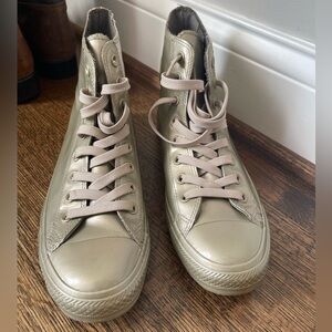 Chuck Taylor® All Star® 70 Metallic High Top Sneaker (Women’s 9/Mens 7.5)